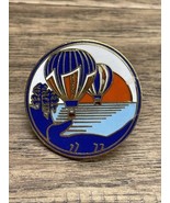 Vintage Travel Hot Air Balloon Lapel Pin Souvenir KG JD - €6,87 EUR