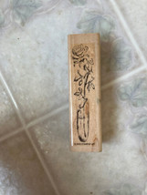 Stampin&#39; Up Wood Stamps Simple Florals stamp Roses 2003 - $12.19