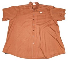 Texas Longhorns mens shirt xxl Button Down shirt Burnt Orange University... - £12.32 GBP
