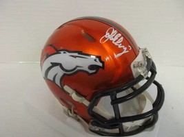 John Elway of the Denver Broncos signed autographed mini football helmet PAAS CO - £249.82 GBP