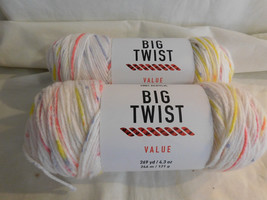 Big Twist Value lot of 2 Speckle Brights Dye Lot 459602 - £7.81 GBP