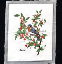 Bluebird Quilting Craft Sewing Panel 7&quot; x 8.75&quot; Cranston Screen Print - £5.34 GBP