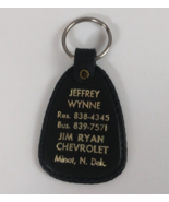 Vintage Jeffrey Wynne Jim Ryan Chevrolet Black Plastic Keychain - $142.54 MXN