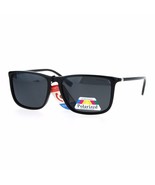 Polarized Lens Sunglasses Thin Light Rectangular Frame Unisex Fashion - £10.24 GBP