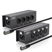 Y.D.F 4 Channel 3-Pin Xlr Male To Female Over Ethercon Cable Multi Exten... - $194.99