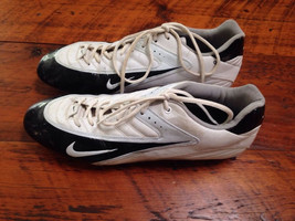 Nike White Black 904169 Athletic Football Cleats Mens 15 - $29.99