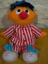 Tyco Sesame Street Talking Sing And Snore Ernie 15&quot; Plush Stuffed Animal Toy - £23.74 GBP