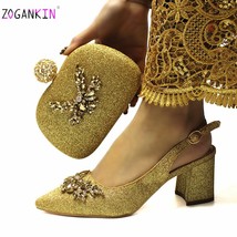 High Quality 2020 Italian Design African Women Shoes and Bag to Match in Green C - £63.90 GBP