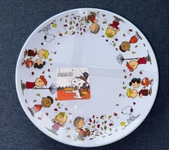 Peanuts Melamine Plates Charlie Brown And Gang Fall Leaves Pumpkin New S... - £27.22 GBP