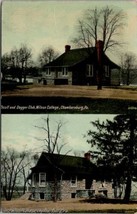 Chambersburg Pennsylvania Scull and Dagger Club Wilson College Postcard T20 - $9.95