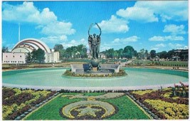 Ontario Postcard Toronto Canadian National Exhibition Shriners Monument Fountain - £2.31 GBP