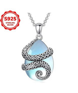 Moonstone tenctacl sterling silver pendant - $24.75