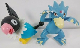 Golduck, Chatot - 2 Nintendo Pokemon Jakks Pacific 2007 Action Figures - £6.05 GBP