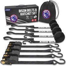 Ratchet Tie down Straps 20Ft 4 Pack by ® UV Resistant 2200Lb Heavy Du - £35.96 GBP