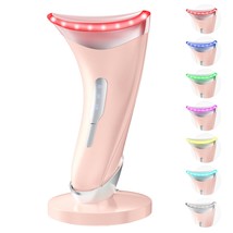 7 Color Light Therapy Facial Massager with Adjustable Vibration and Ther... - $43.46