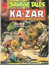 Savage Tales Magazine #6 Ka-Zar Marvel Comics 1974 VERY FINE - £15.37 GBP