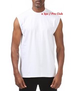 GTE Zone Men&#39;s Pro Club Heavyweight Sleeveless Muscle T-Shirt, White, Cr... - $50.18 CAD