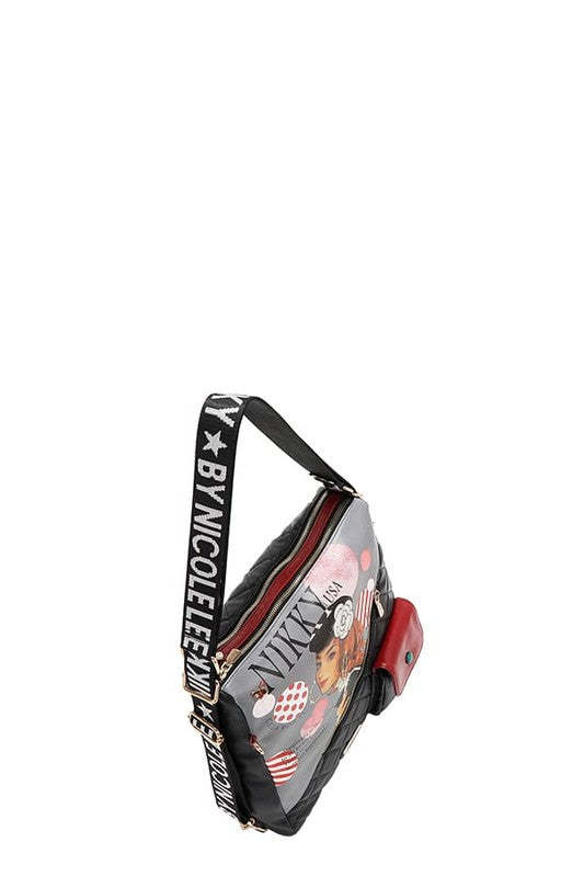 Nicole Lee USA Convertible Adjustable Strap Backpack Bag Item image 8