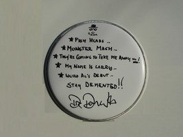 Doctor Demento Signed 10&quot; Drum Head - Barret Eugene &quot;Barry&quot; Hansen w/COA - £173.55 GBP
