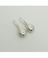 Chunky Teardrop Threader Earrings 925 Sterling Silver, Women Puffy Earri... - €70,34 EUR