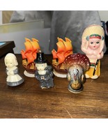 6 piece lot Vintage Gurley Candle Thanksgiving Piligrim Turkey  Mayflowe... - €51,85 EUR