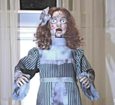 36&quot; Talking CRACKED VICTORIAN HAUNTED DOLL Moving Mouth Arms Head Hallow... - £98.40 GBP