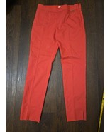 Tory Burch Red Pepper &#39;Callie&#39;  Size 0 Slim Fit Ankle Pants Trousers - $551.93 MXN
