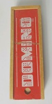 Vintage Wooden Domino 28 pc Set with Wooden Case - £18.80 GBP