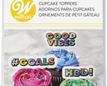 Wilton Cupcake Toppers 12/Pkg-Pop Art Phrase - $5.95