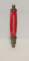 Vintage Candy Apple Red Pub Style Budweiser 12&quot; Draft Beer Tap Handle - $24.00