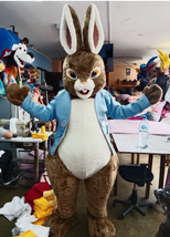 Peter Rabbit Bunny Brown Easter Mascot Costume Party Character Halloween - £308.16 GBP