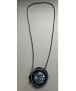 Live to Ride Ride to Live Crossbody Purse Black Leather Chrome Convertib... - $727.29 MXN