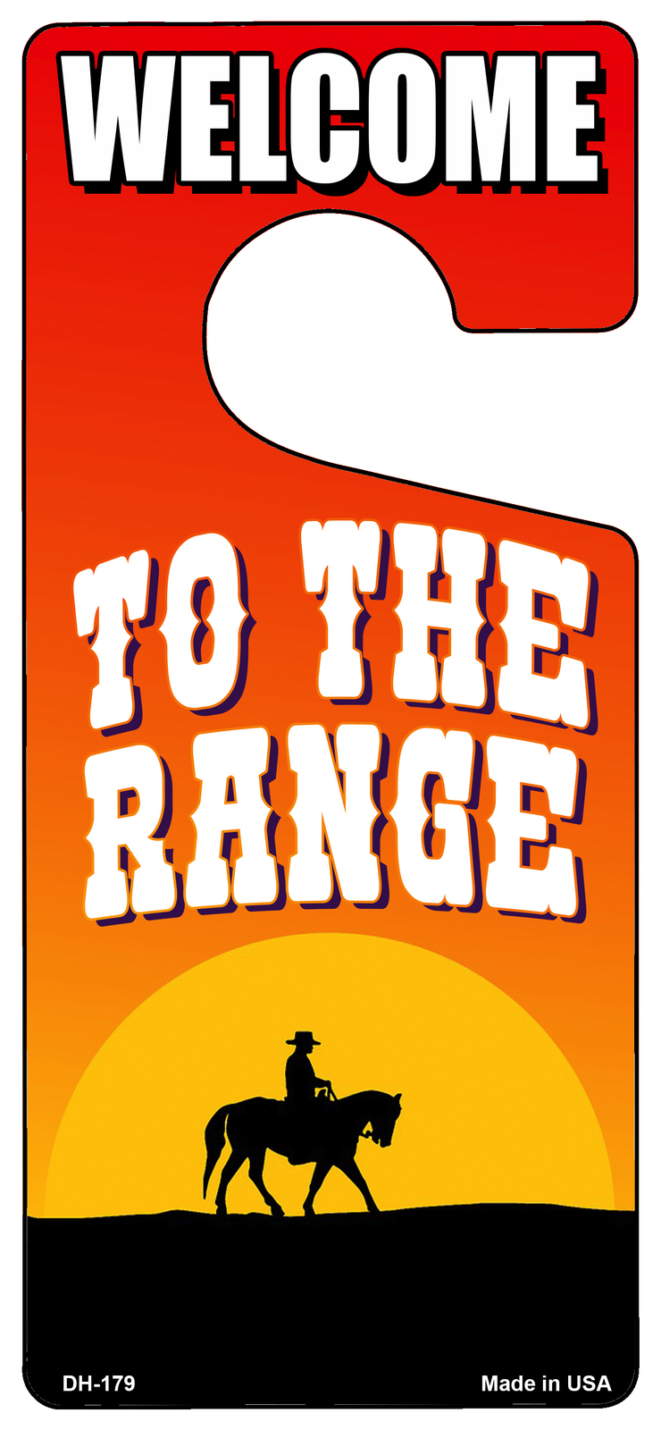 To The Range Novelty Metal Door Hanger DH-179 - $18.95