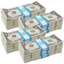 $1 Bill Aged Blank Filler Prop Money Bundles Pack - £127.92 GBP