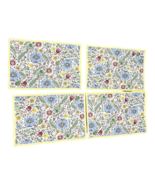 Homvare Lot  Set Of Four Placemats Floral Flowers Springtime Dinner Tabl... - £15.52 GBP