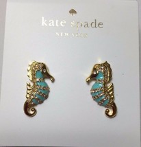 NWT KATE SPADE 12K Gold Plated Paradise Found Seahorse Stud Earrings #WB... - $39.00