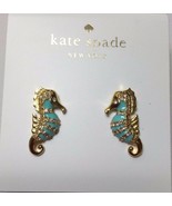 NWT KATE SPADE 12K Gold Plated Paradise Found Seahorse Stud Earrings #WB... - $45.00