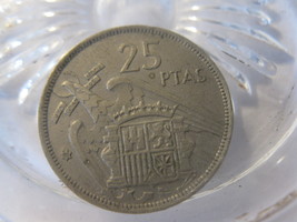 (FC-987) 1957 (58) Spain: 25 Pesetas { double Rim obverse } - $6.75