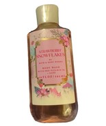 Bath &amp; Body Works STRAWBERRY SNOWFLAKES Shower Gel 10 fl oz / 295 mL NEW - $20.72 CAD