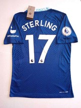 Raheem Sterling Chelsea FC EPL Match Slim Fit Blue Home Soccer Jersey 2022-2023 - £79.92 GBP