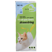 Van Ness PureNess Drawstring Cat Pan Liners Extra Giant 90 count (6 x 15... - £106.72 GBP