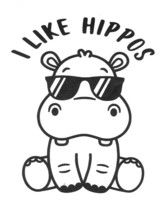 Saying I like hippos, 12x9.5cm, sticker, sticker car tuning, 1x-
show origina... - $9.00