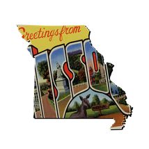 Missouri Vintage State map Landmark Vinyl Decal Sticker UV &amp; Water Proof... - $109.41 MXN