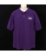 Sino Swearingen SJ30-2 Mens VTG Polo Shirt XL Purple Aircraft Company Ai... - $35.61