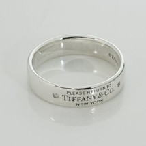 Authenticity Guarantee 
Size 11 Return to Tiffany Diamond Ring Band in Sterli... - £615.53 GBP