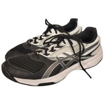 Asics Womens SHOES SZ 8 UPCOURT Black White B755Y Running Court Sneakers - $18.80