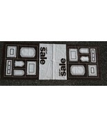 Vtg 80s 90s Retro Wall Art Sale Canvas Advertising Display Banner Brown ... - $39.87 CAD