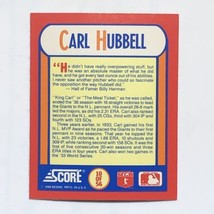 Carl Hubbell 1990 Score #10 MVPs Magic Motion 3D Hologram MLB Baseball Card - £0.78 GBP