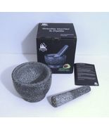 Mortar and Pestle Set- 5.5 inch, 2 Cup - Granite with Box - $29.95