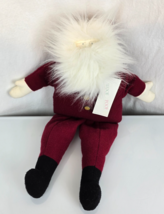 Woof &amp; Poof  13&quot; 24&quot; Musical Santa Claus Plush Christmas Doll Shelf Sitter - $731.94 MXN